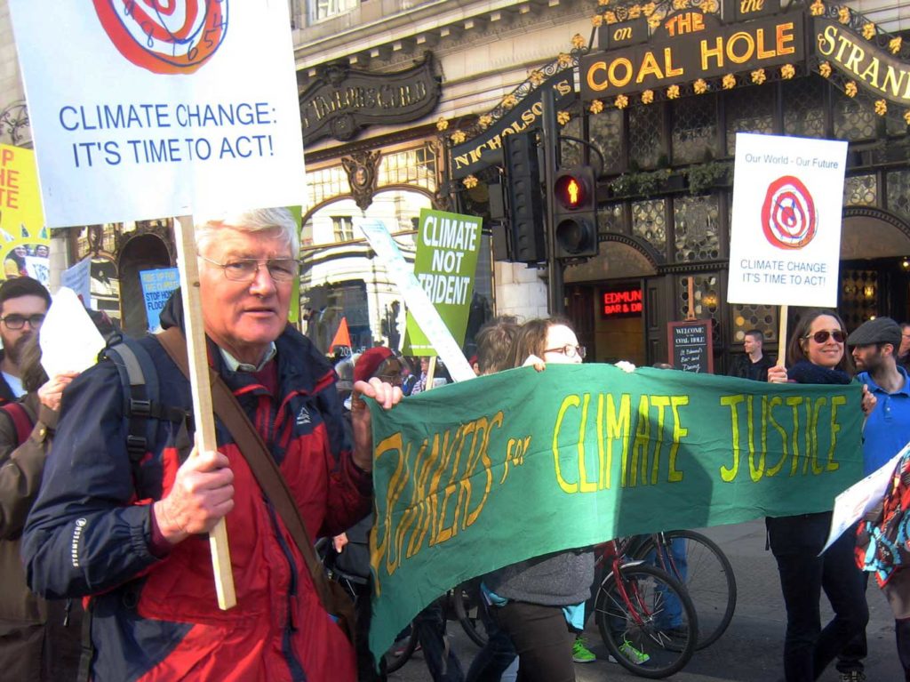 Cotteridge presence in London climate demo July-2015