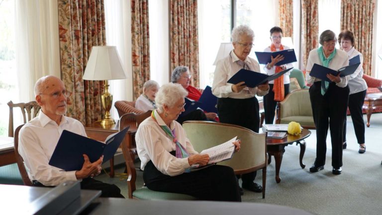 The lounge rehearsal – 20 minutes before the performance