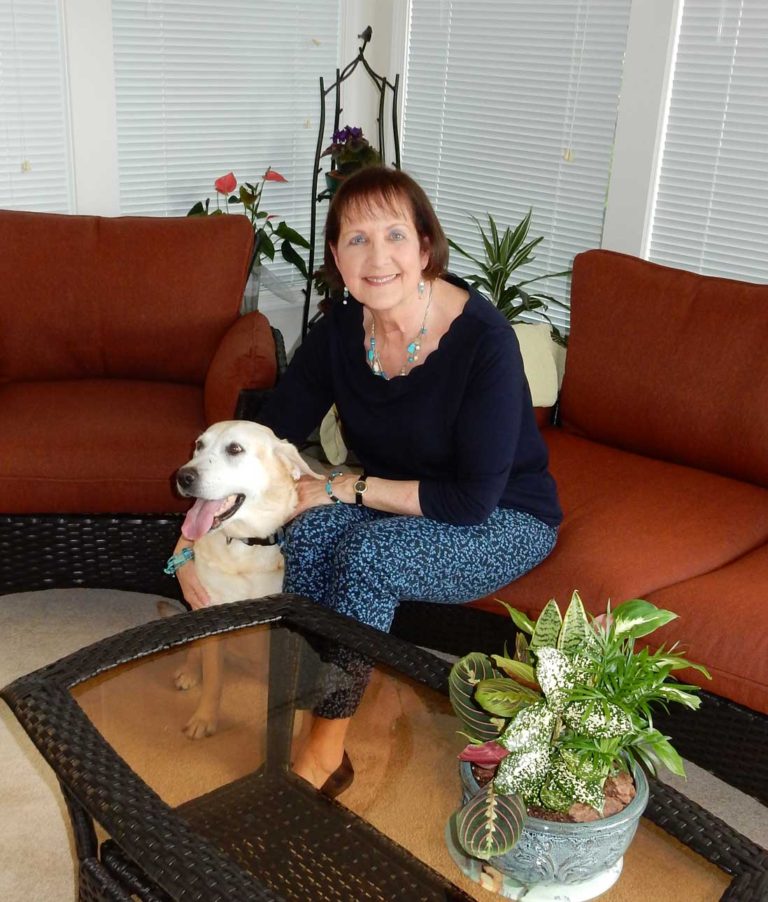 Ellen and Wendy enjoy spending time in their sunroom.