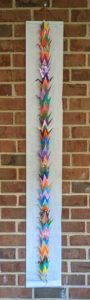 Photo of string of origami cranes
