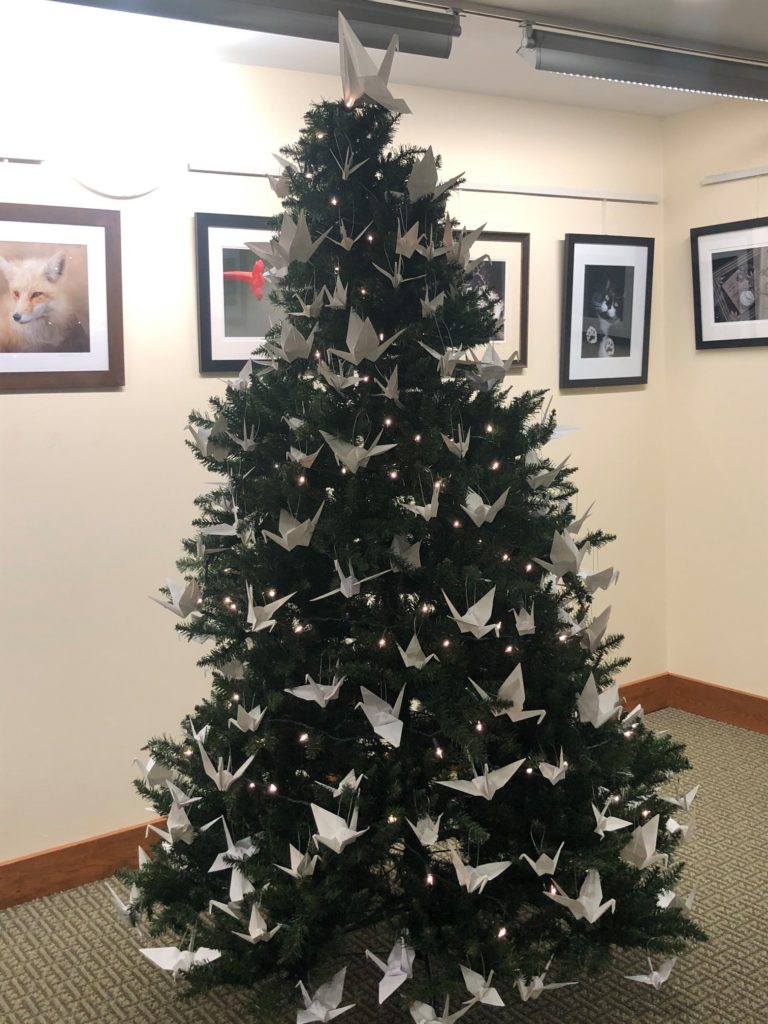 Christmas Tree with Cranes