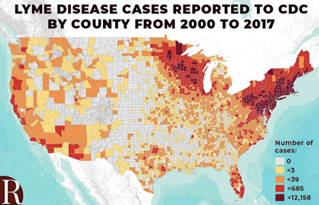 US Tick map