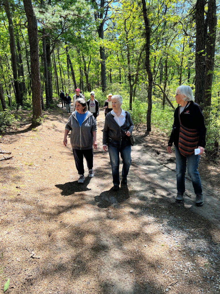 The Walk and Talk Group on a walk