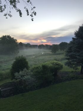 Sunset Across the Meadow on our First Evening at Lumberton Sunset Across the Meadow on our First Evening at Lumberton, Gretchen DeCou