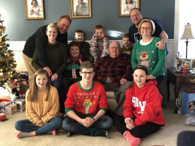 Those were the Days! Pre-Covid Christmas 2019 with the Sherry family (taken with timer) Those were the Days! Pre-Covid Christmas 2019 with the Sherry family (taken with timer), Maureen Sherry